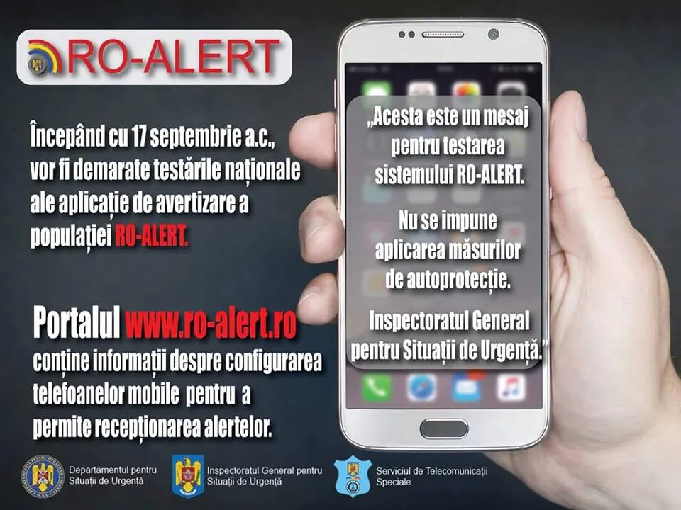 Încep testele aplicaţiei Ro-Alert în judeţul Hunedoara