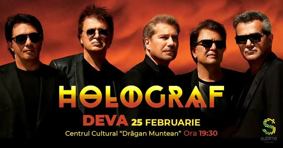 „Holograf” revine la Deva. Trupa lui Dan Bittman va concerta la centrul cultural din oraş
