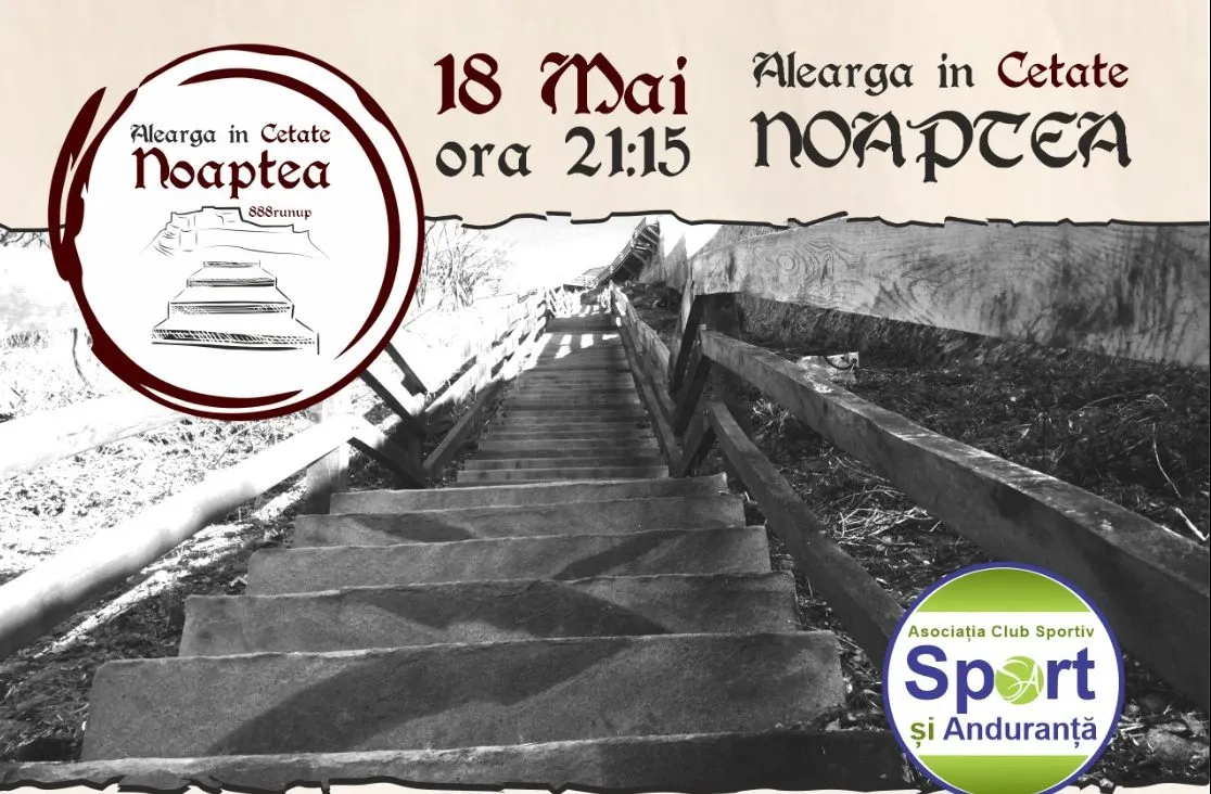 Concurs nocturn de alergare, în Cetatea Devei