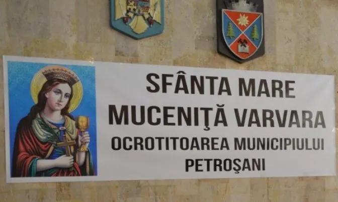 Monument dedicat Sfintei Varvara la Petroșani