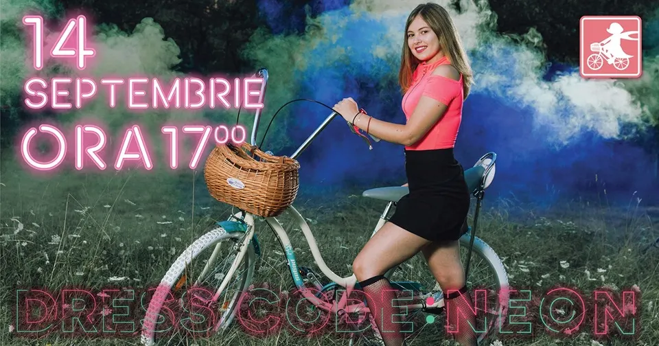 „SkirtBike”, la o nouă ediţie. Străzile Devei, animate de bicicliste, îmbrăcate şi accesorizate în culori neon