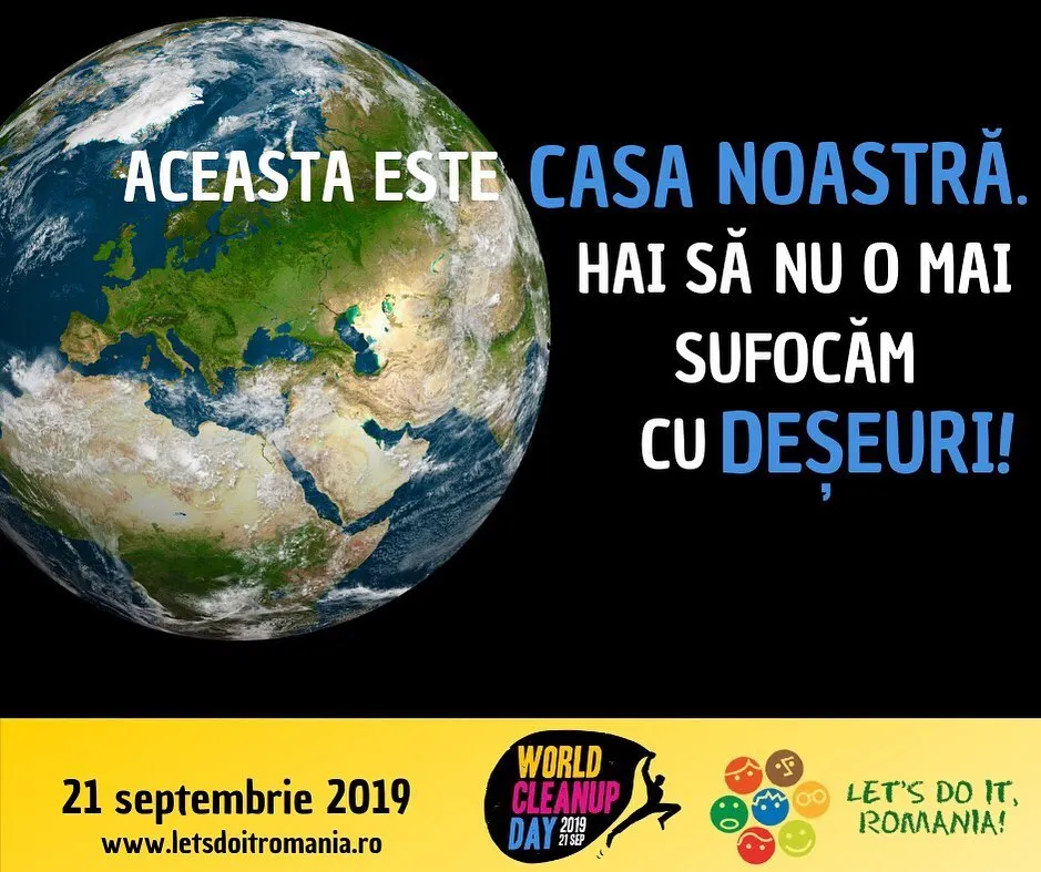 „Let's Do It, Romania”. Ziua de Curăţenie Naţională pe 21 septembrie, în 26 de județe ale țării, printre care și Hunedoara