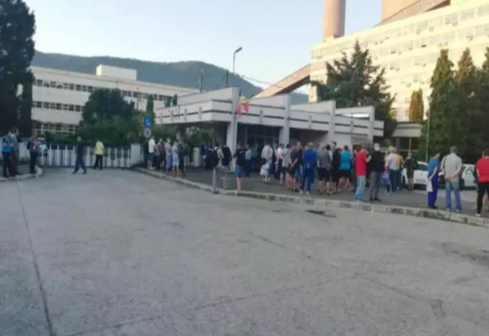 Protest spontan la Termocentrala Mintia