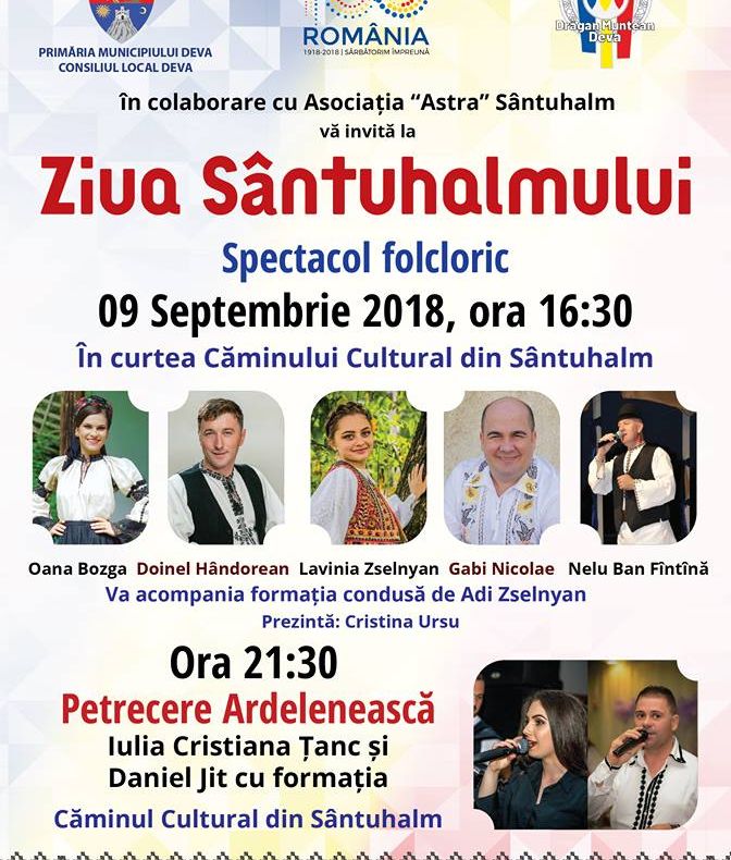 Spectacol folcloric și petrecere ardelenească la Sântuhalm