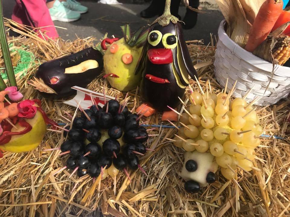 FOTO| Frumusețile toamnei, prin ochii copiilor din Orăștie: oi din conopidă sau arici din struguri