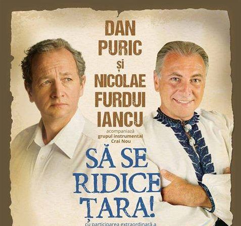 Spectacolul susținut de Dan Puric și Nicolae Furdui Iancu, la Deva, va avea loc la Teatrul de Artă