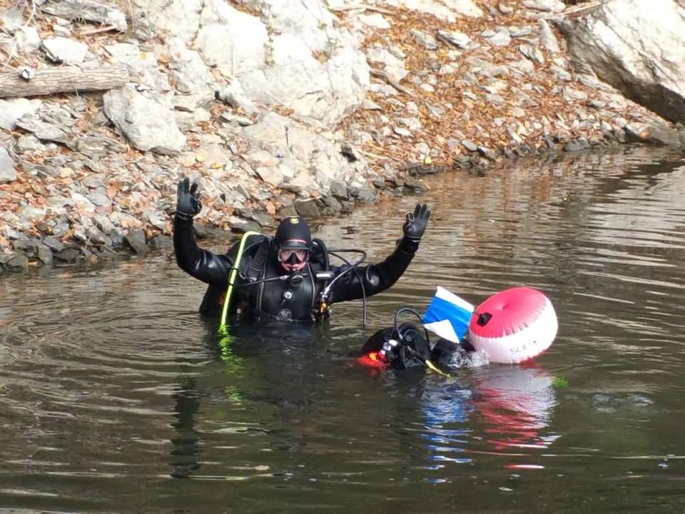FOTO. Lacul Cinciș, loc de antrenamente pentru scafandrii din șase jude