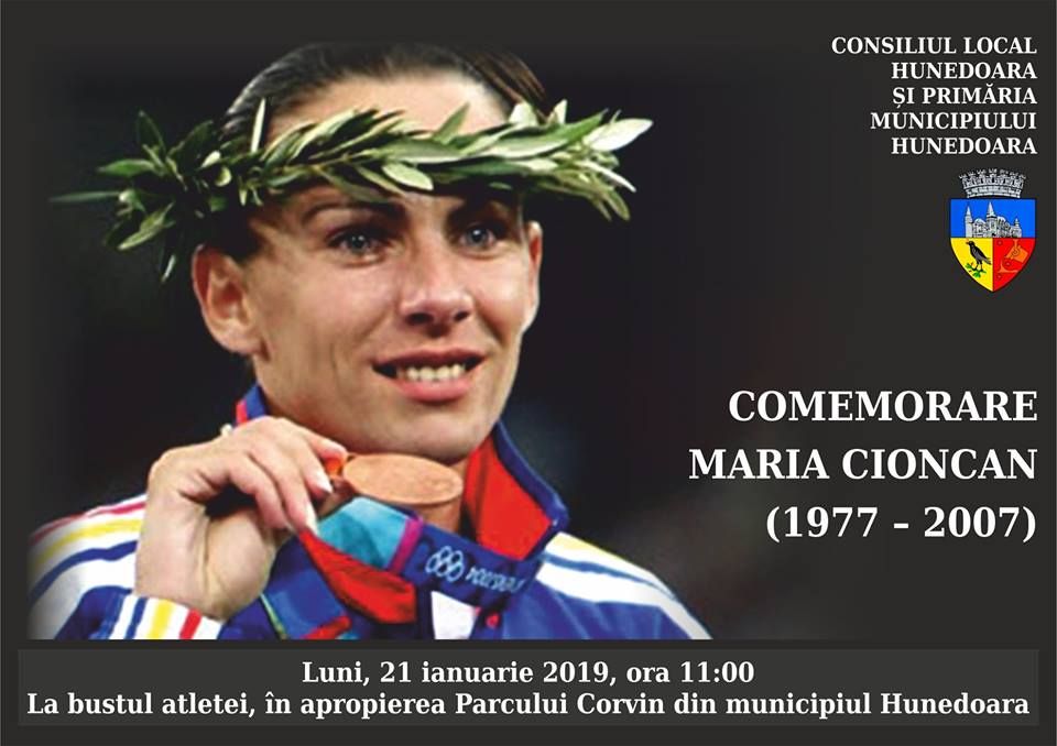 De 12 ani, fără Maria Cioncan. Atleta de excepţie va fi comemorată la Hunedoara