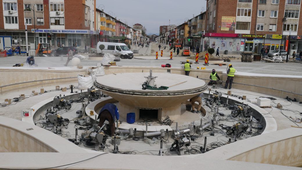 FOTO| Pietonala de la Hunedoara, gata până la începutul lunii mai