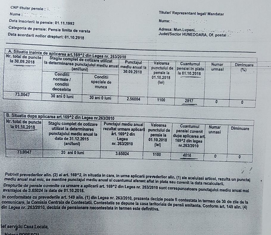 Mii de pensionari din Valea Jiului vor primi până la 2000 de lei în plus la pensie