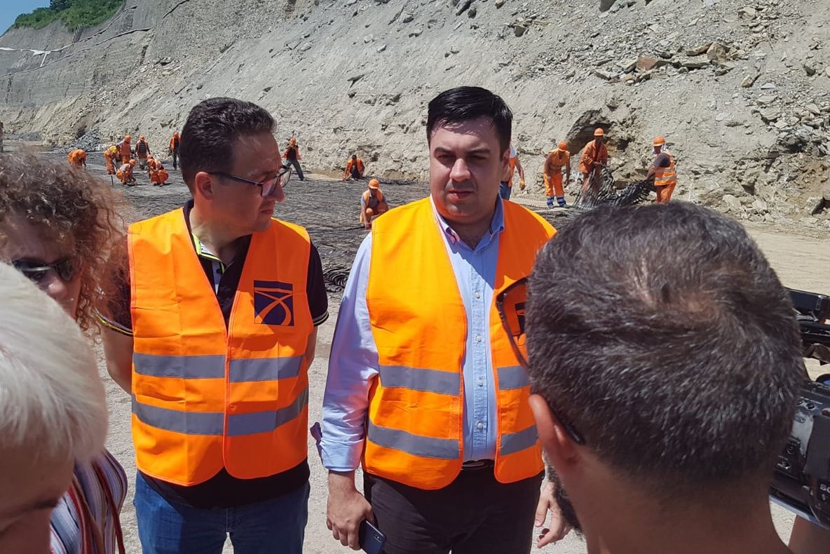 Ministrul Transporturilor, Răzvan Cuc, o nouă vizită în județul Hunedoara pe șantierele autostrăzii A1