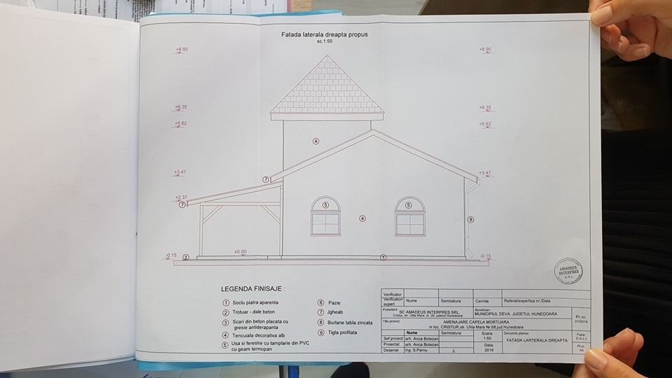 La Cristur, se va amenaja o capelă mortuară. Contractul a fost semnat