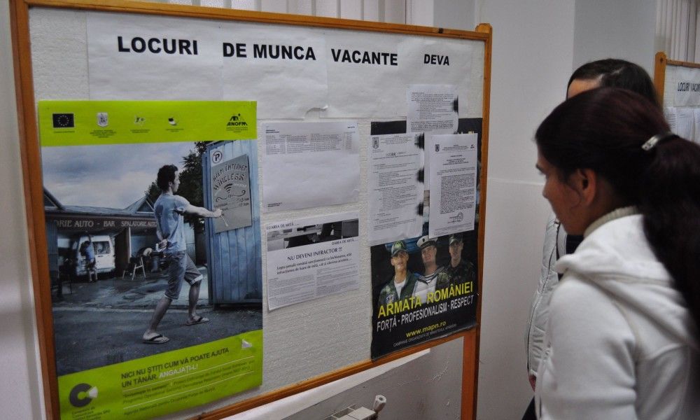 Statistici AJOFM Hunedoara| Aproape 4.700 de persoane și-au găsit un loc de muncă, în prima jumătate a acestui an