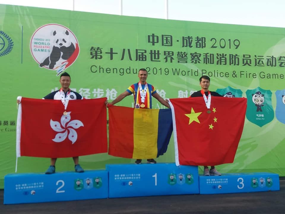 Pompier petroșănean de 5 ori medaliat cu aur la tir cu arcul în cadrul Jocurilor Mondiale ale Polițiștilor și Pompierilor