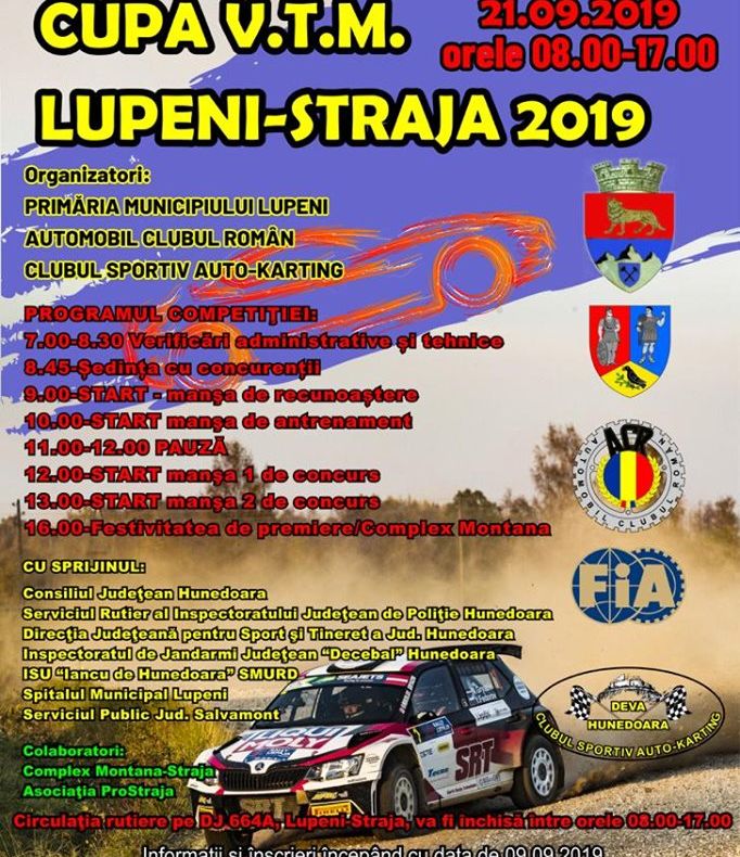 Competiție automobilistică în Straja