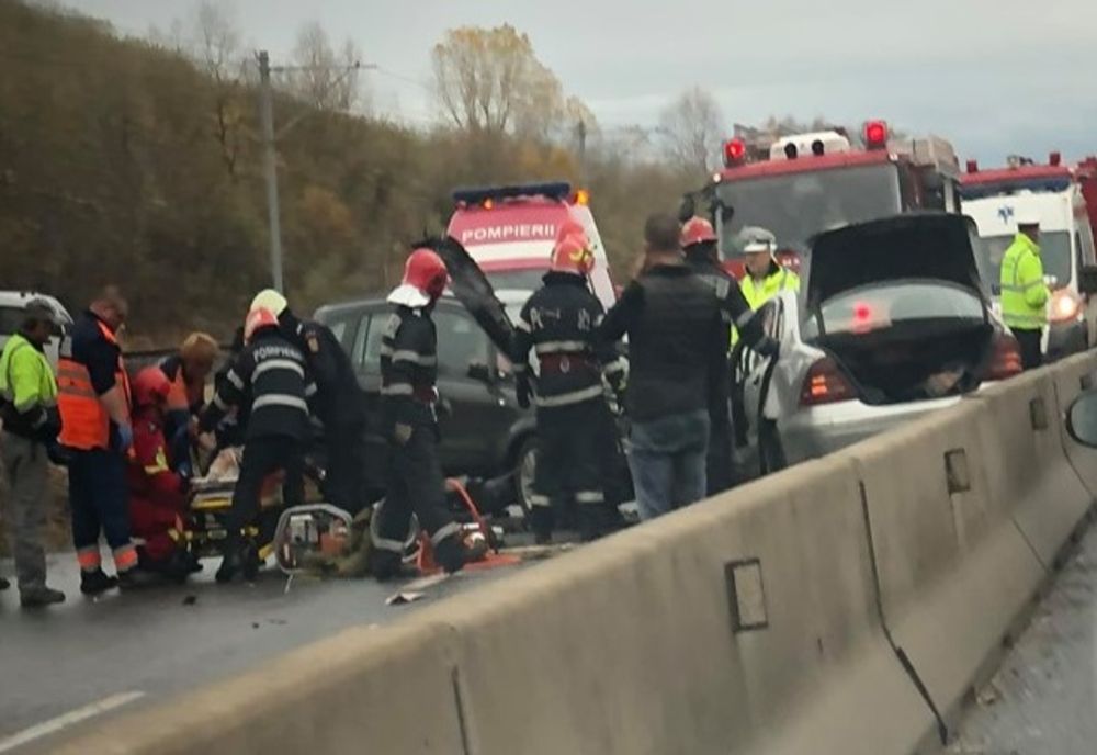 FOTO| Accident mortal la intrarea în Deva dinspre Mintia, provocat de un șofer care a pătruns pe contrasens