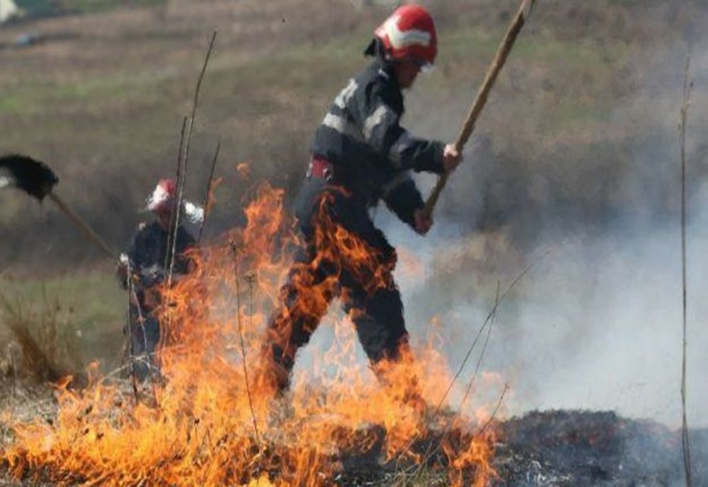 DE TREI ORI MAI MULTE INCENDII DE VEGETAȚIE