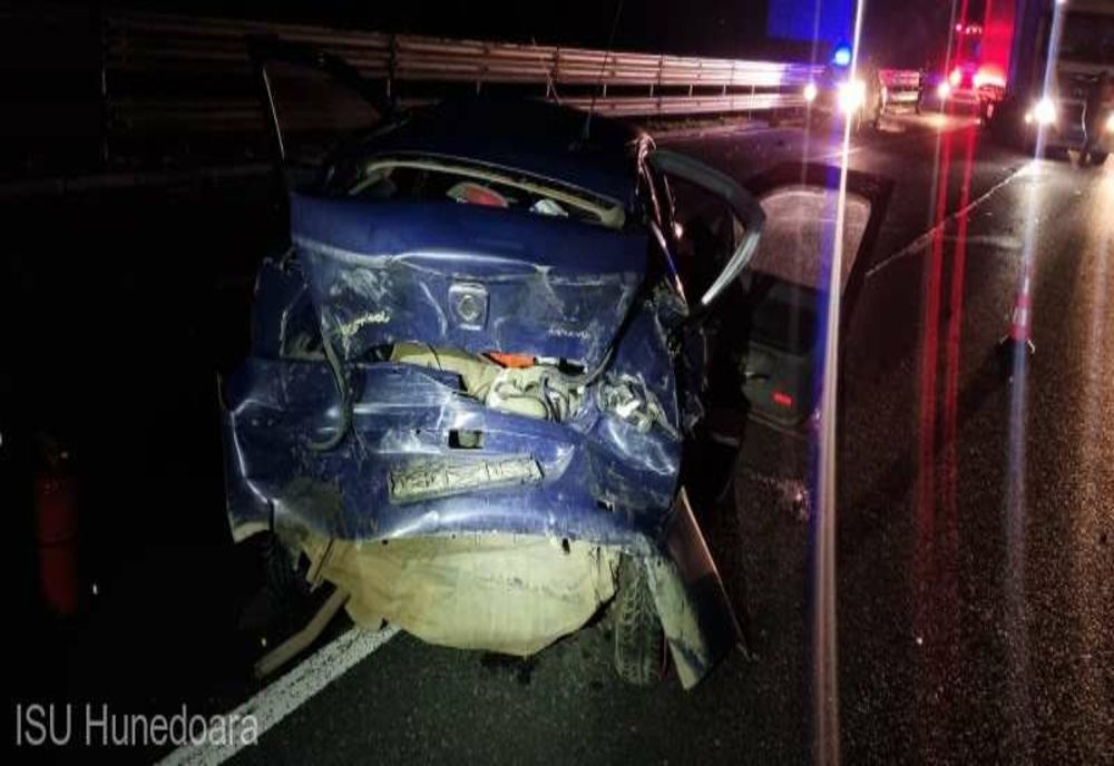 TREI PERSOANE RĂNITE ÎNTR-UN ACCIDENT PE A1, ÎN ZONA ORĂŞTIE