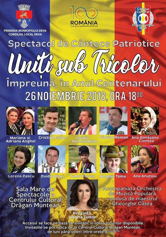 Afis Spectacol Uniti sub Tricolor (1)