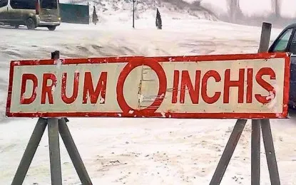 Lista drumurilor județene, închise pe timp de iarnă