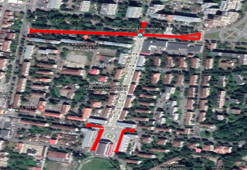 Restricții de circulație auto pentru organizarea manifestărilor ocazionate de “Zilele Hunedoarei – 2022”