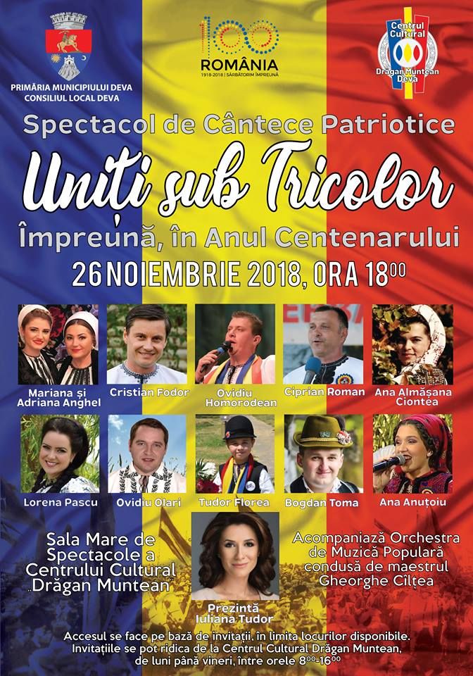 Afis Spectacol Uniti sub Tricolor (1)
