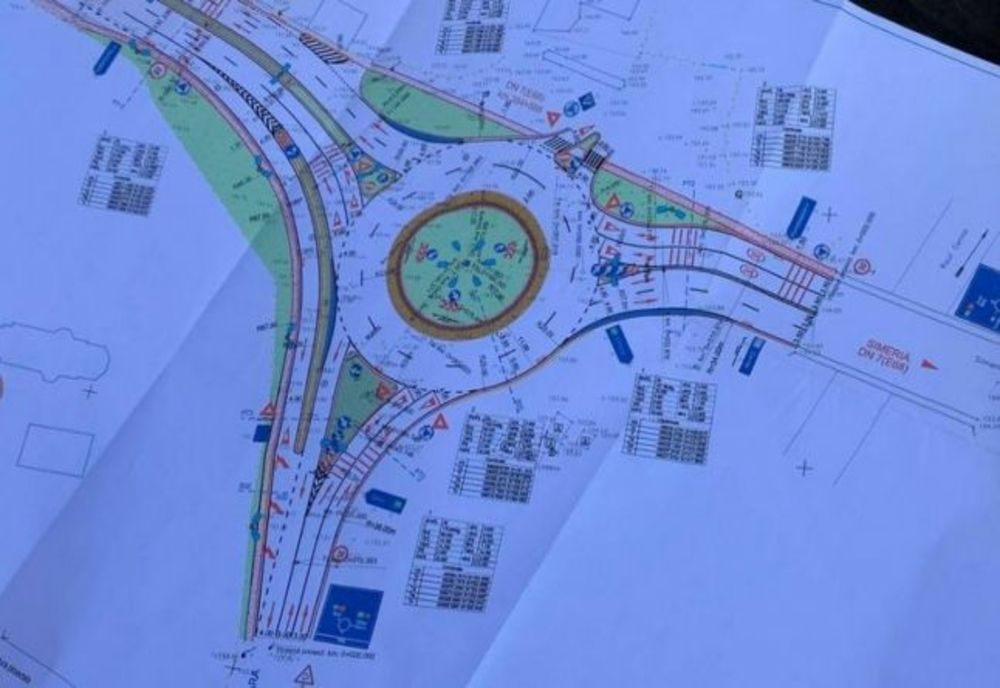 Sens giratoriu pe DN7, la intersecţia spre municipiul Hunedoara