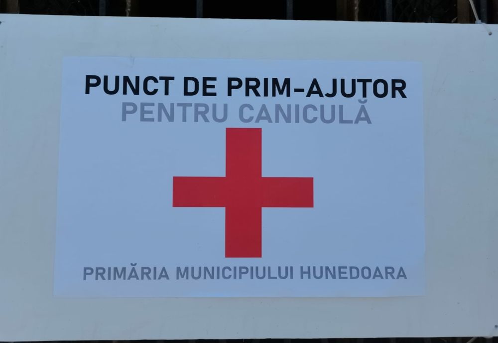 Puncte de prim-ajutor în perioada caniculară, în Hunedoara