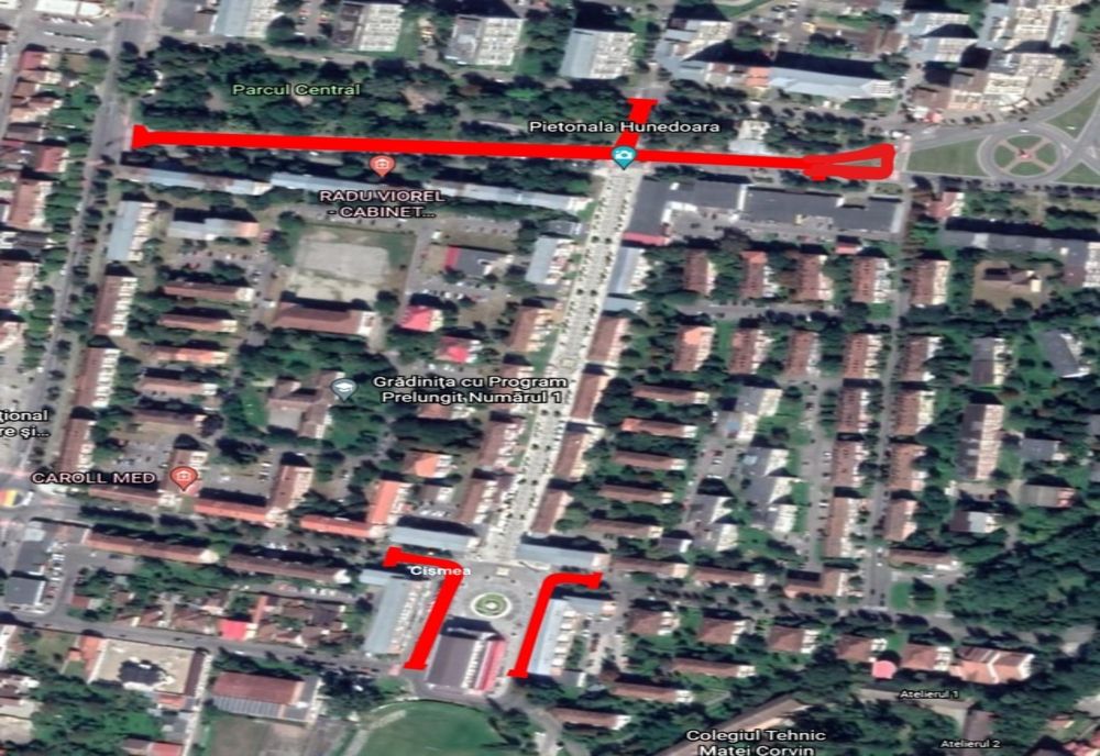 Restricții de circulație auto pentru organizarea manifestărilor ocazionate de “Zilele Hunedoarei – 2022” 