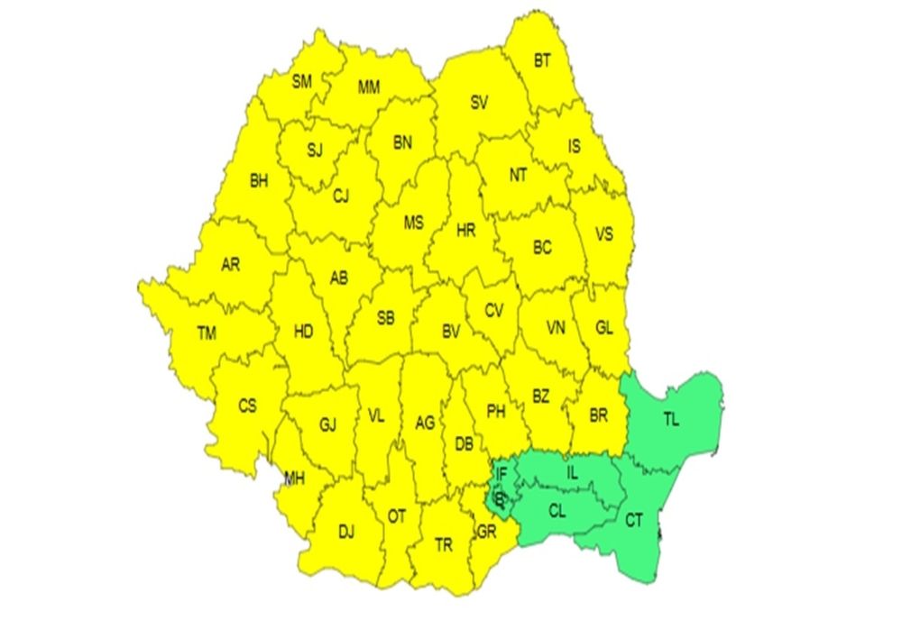 ALERTĂ METEO PENTRU APROAPE TOATĂ, ANM A EMIS NOI AVERTIZĂRI DE PLOI, VÂNT ȘI FRIG! - HARTA