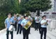 Miniștrii, întâmpinați cu fanfara la Petroșani