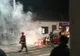 Autoturism în flăcări, aseară, pe o stradă din Deva