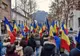 Paradă cu steaguri tricolore prin centrul vechi al Devei, cu prilejul „Micii Uniri”