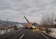 FOTO| Trafic blocat pe DN 7, între Tătărăşti şi Zam, din cauza unui TIR răsturnat