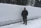 Doi metri măsoară zăpada în zona Câmpu lui Neag
