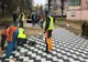 Se pavează noua zonă pietonală din Hunedoara