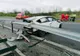 Accident pe autostrada A1. O șoferiță de 33 de ani a piedut controlul volanului