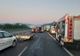 Accident în lanț pe autostradă, în apropiere de Orăștie, din cauza roții unui TIR