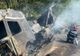Tragedie în Hunedoara. Șofer mort, după ce TIR-ul s-a răsturnat şi a luat foc