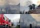 Incendiu de proporții în județul Hunedoara. Două case au fost mistuite de flăcările care amenință și alte imobile din vecini 